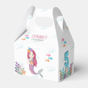 Mermaid Glam Birthday Party Favor Boxes