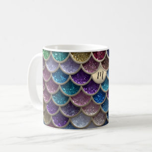 Mermaid Glam Glitter Scales Coffee Mug