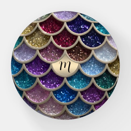 Mermaid Glam Glitter Scales Paperweight
