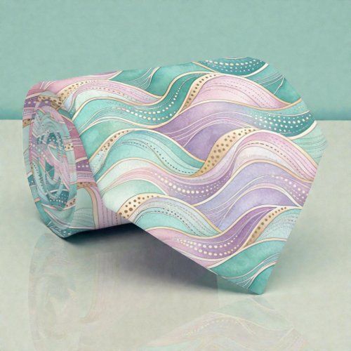 Mermaid Glam Pastel Colors Necktie Tie