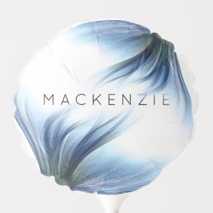 Mermaid Glam Tail Dusty Ice Blue Luster Custom Balloon