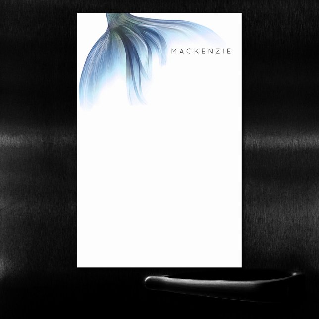 Mermaid Glam Tail | Dusty Ice Blue Luster Custom Magnetic Dry Erase Sheet (Creator Uploaded)