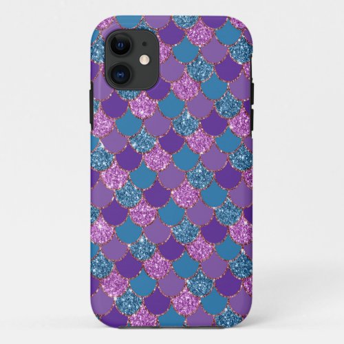 Mermaid Glitter Design _ Personalize Your Own iPhone 11 Case