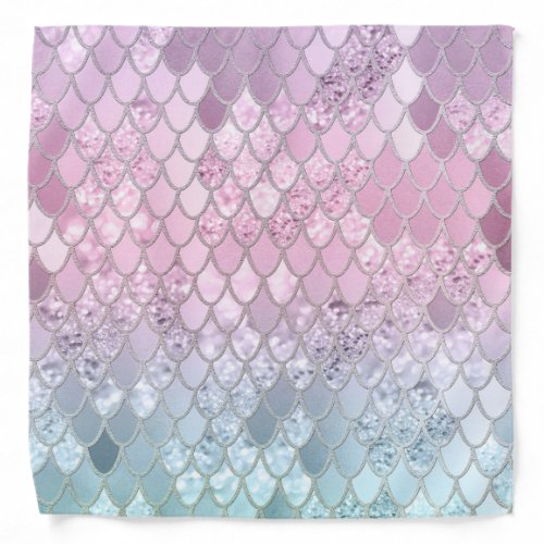 Mermaid Glitter Scales 2 Bandana