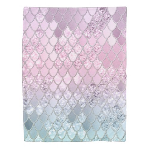 Mermaid Glitter Scales 2 Duvet Cover