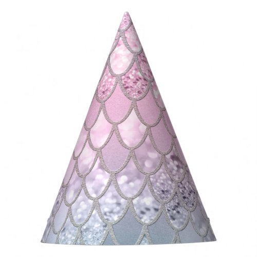 Mermaid Glitter Scales 2 Party Hat