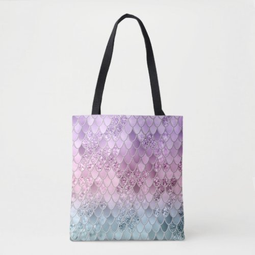 Mermaid Glitter Scales 2a Faux Glitter shiny  Tote Bag