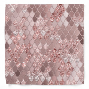 Mermaid Glitter Scales #8 (Faux Glitter) Bandana