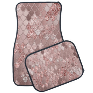 Mermaid Glitter Scales #8 (Faux Glitter) Car Floor Mat