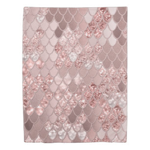 Mermaid Glitter Scales #8 (Faux Glitter) Duvet Cover