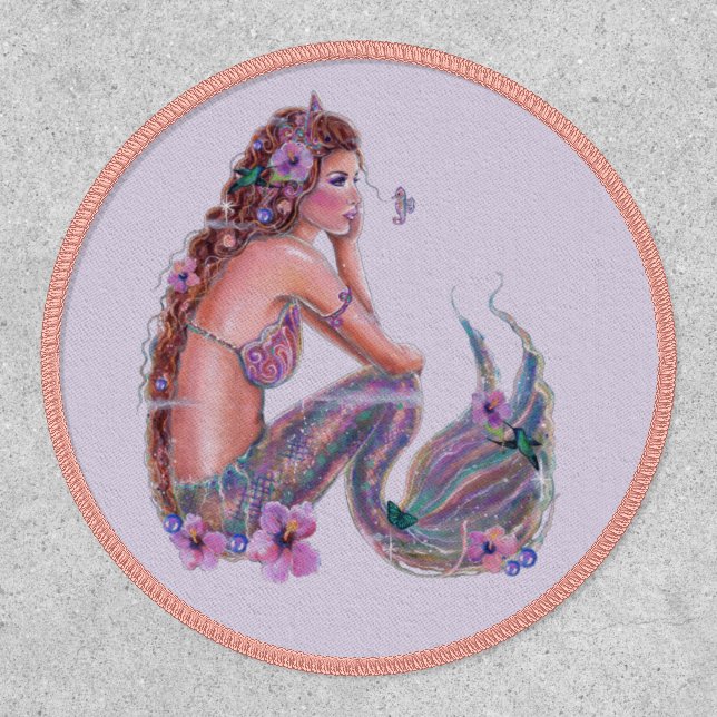 Mermaid goddess art by Renee Lavoie Patch (Front)