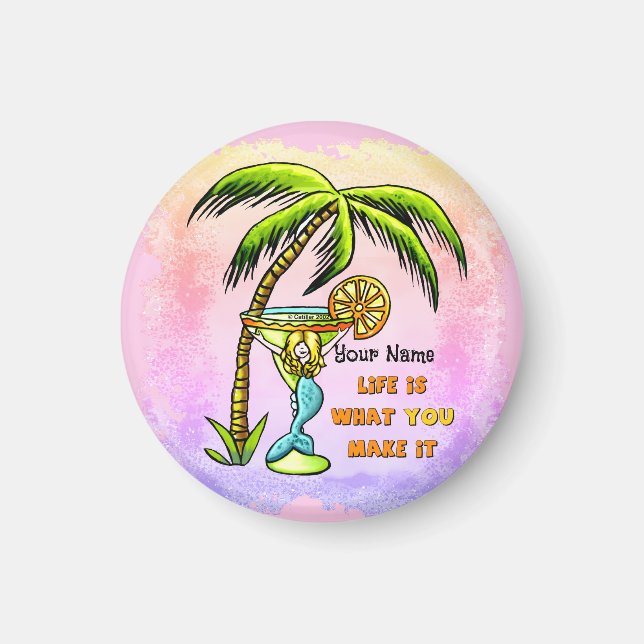 Mermaid Good Life Magnet (Front)