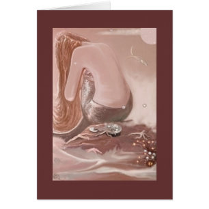 Mermaid Grooming (card) Cards