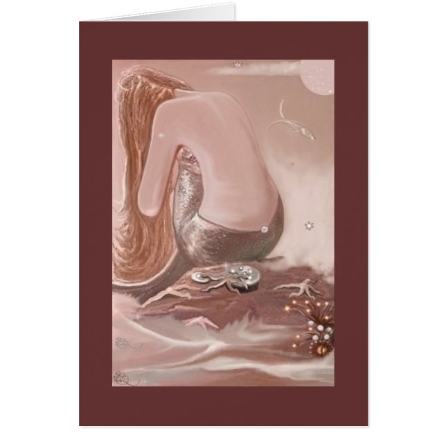 Mermaid Grooming (card) Cards (Front)