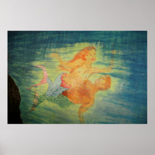 Mermaid grotto love poster