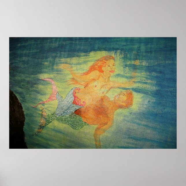 Mermaid grotto love  poster (Front)