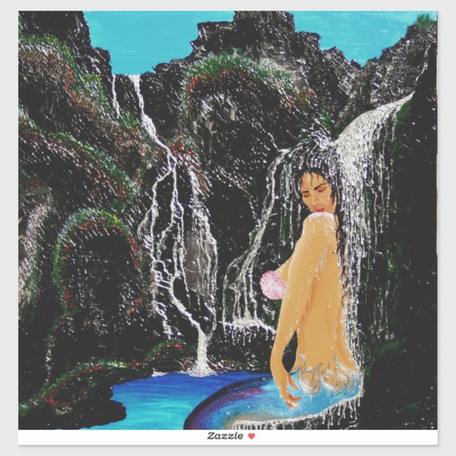 Mermaid grotto shower #1 sticker (Sheet)