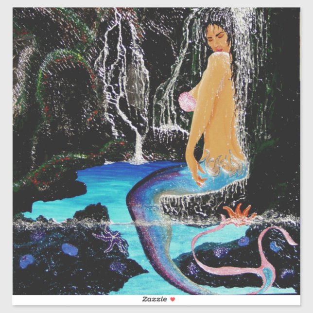 Mermaid grotto shower #2 sticker (Sheet)