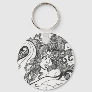 Mermaid Hair by Terrell Dorfeo Keychain