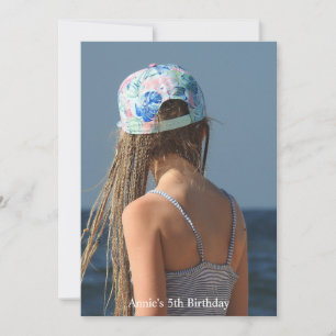 Mermaid Hair Dont Care, Add Your Own Photo Holiday Card