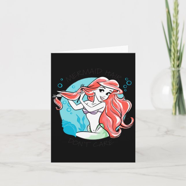 Mermaid Hair Dont Care  Card (Front)