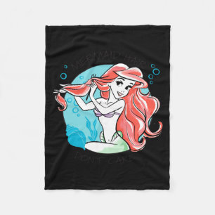 Mermaid Hair Dont Care  Fleece Blanket