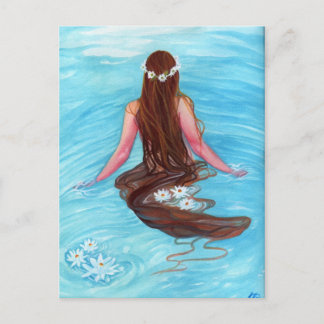 Mermaid hair fell in waves POSTCARD