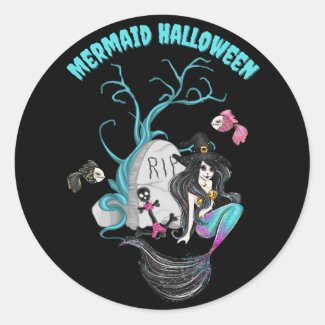 Mermaid Halloween Stickers