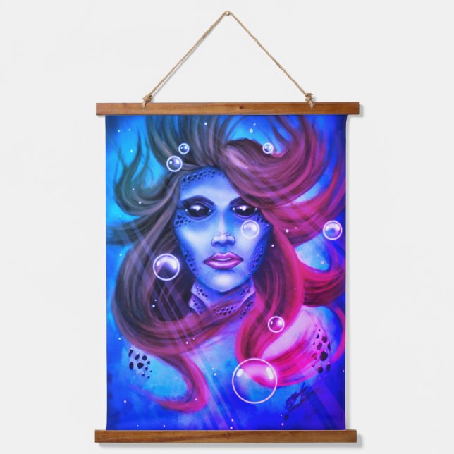 Mermaid  hanging tapestry (Front)