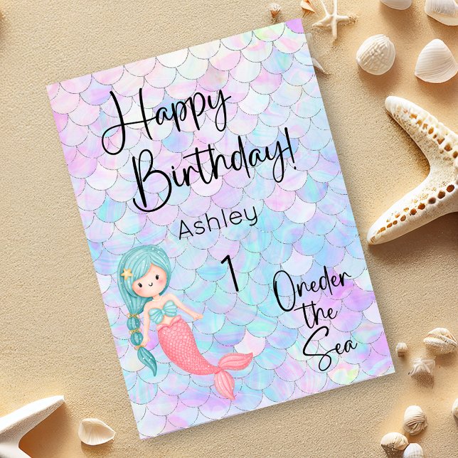 Mermaid Happy Birthday Card (Creator Uploaded)