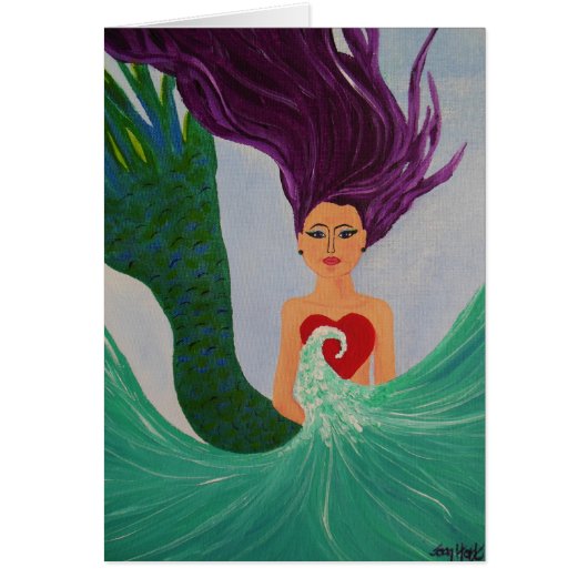 Mermaid Heart Cards (Front)