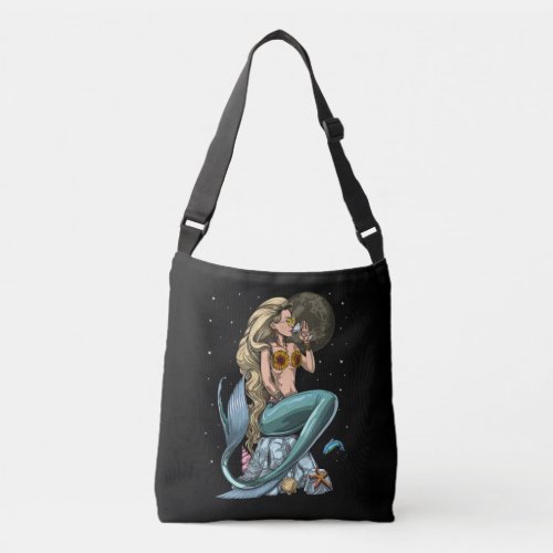 Mermaid Hippie Crossbody Bag