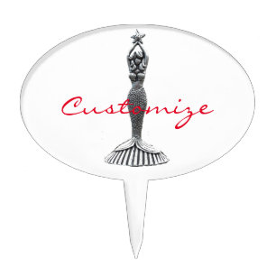 Mermaid Holding Star Thunder_Cove Cake Topper