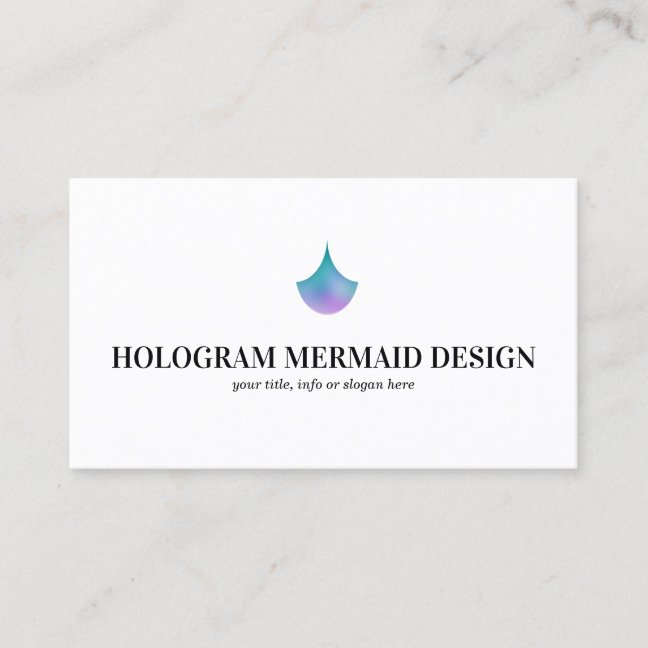 Mermaid Hologram Business Card