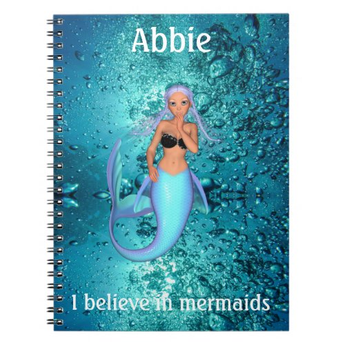 Mermaid _ I Believe in Mermaids Notebook
