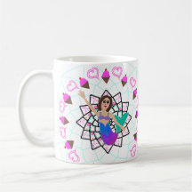 Mermaid Ice Cream Princess Personalized Coffee Tea