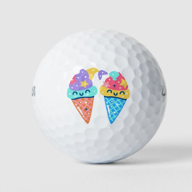 Mermaid icecream golf balls (Front)