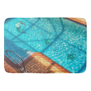 Mermaid in a Swimming Pool Bath Mat