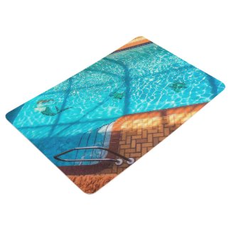 Mermaid in a Swimming Pool Floor Mat
