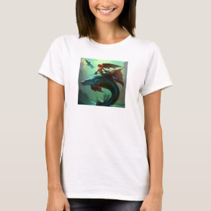 'Mermaid in Flight' by Juan Cabana 2024 NEW T-Shirt