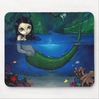 "Mermaid in Her Grotto" Mousepad