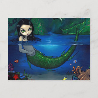 "Mermaid in Her Grotto" Postcard