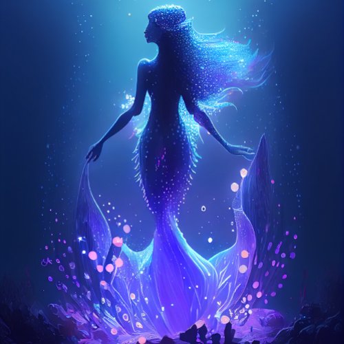 Mermaid in Majestic Ocean Waters Jigsaw Puzzle 