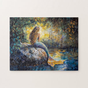 Mermaid in the Grotto Painting Jigsaw Puzzle