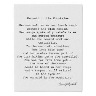 Mermaid in the Mountains Wall Art