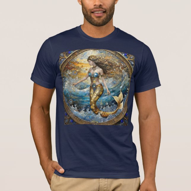 Mermaid in the Ocean Waves T-Shirt (Front)