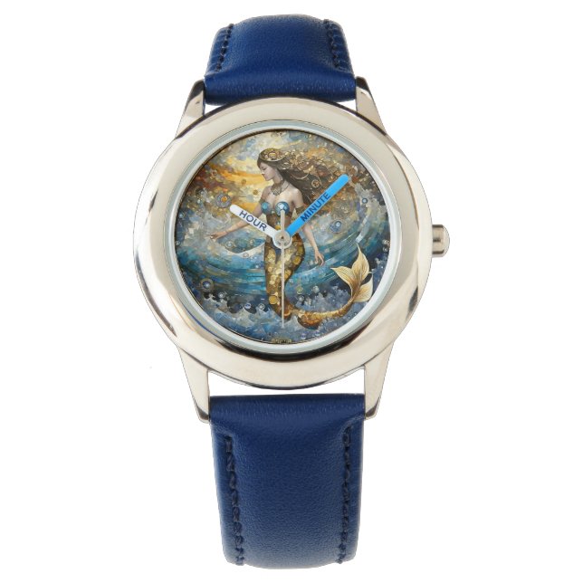 Mermaid in the Ocean Waves Watch (Front)