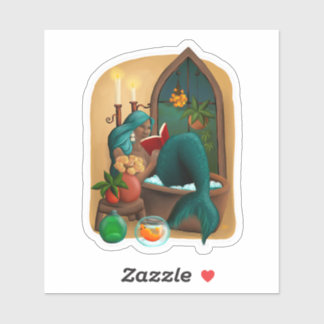 Mermaid Inna Tub Sticker