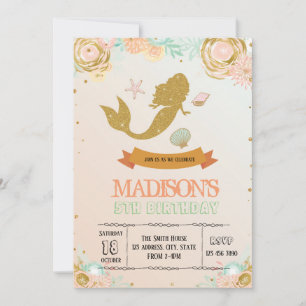 Mermaid invitation