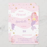 Mermaid Invitation, Under The Sea Invitation